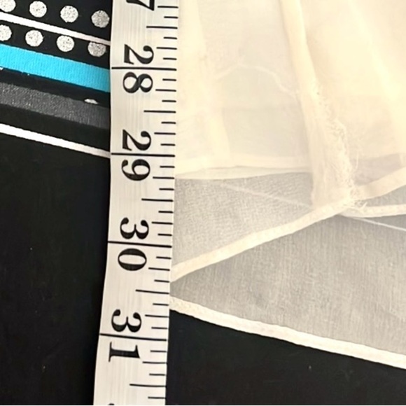 VTG Lillie Rubin, Elegant Silk Palazzo Pants, White,SINGLE Layered Leg, Size 10 - Picture 12 of 13